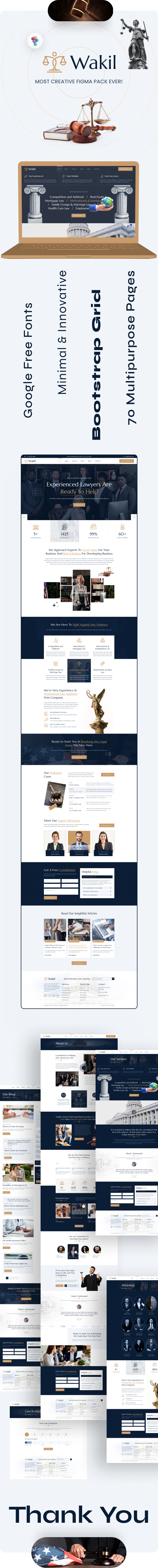 Multipurpose Lawyer & Attorney HTML Template - Wakil Law Firm Theme - 2