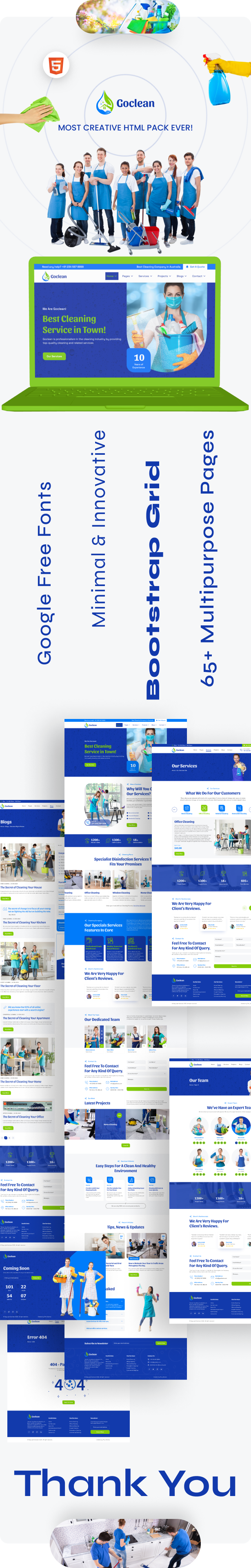 Multipurpose Cleaning Service and Renovation HTML Template | Go Clean - 1