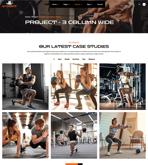 Gym Website Preview