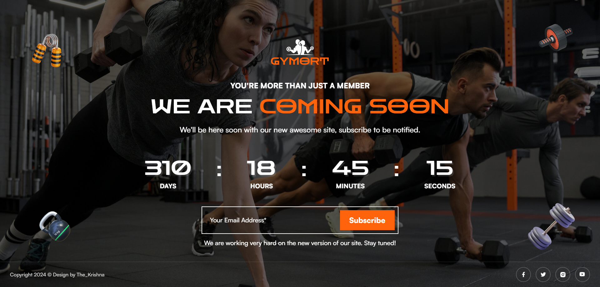 Gym Website Preview