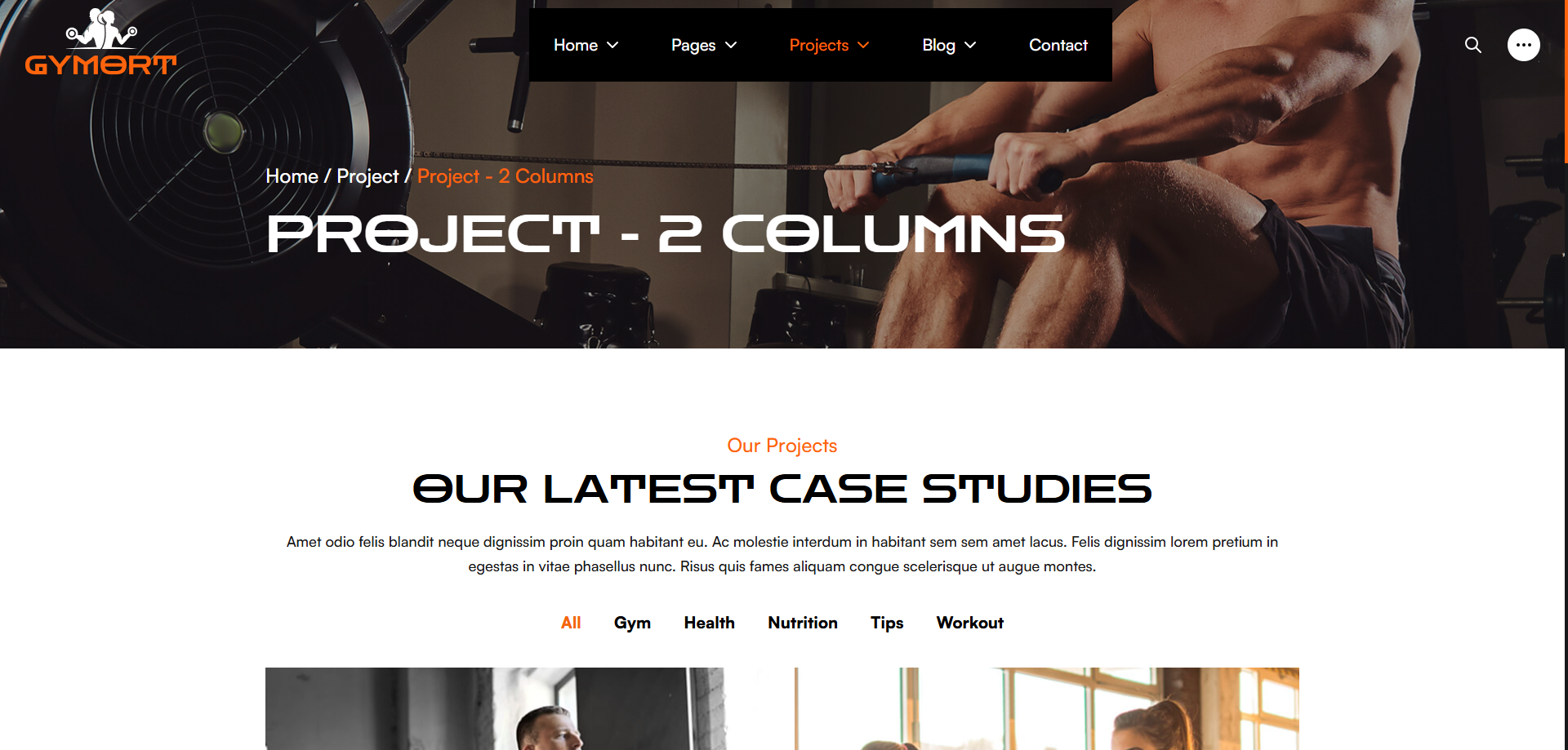 Gym Website Preview