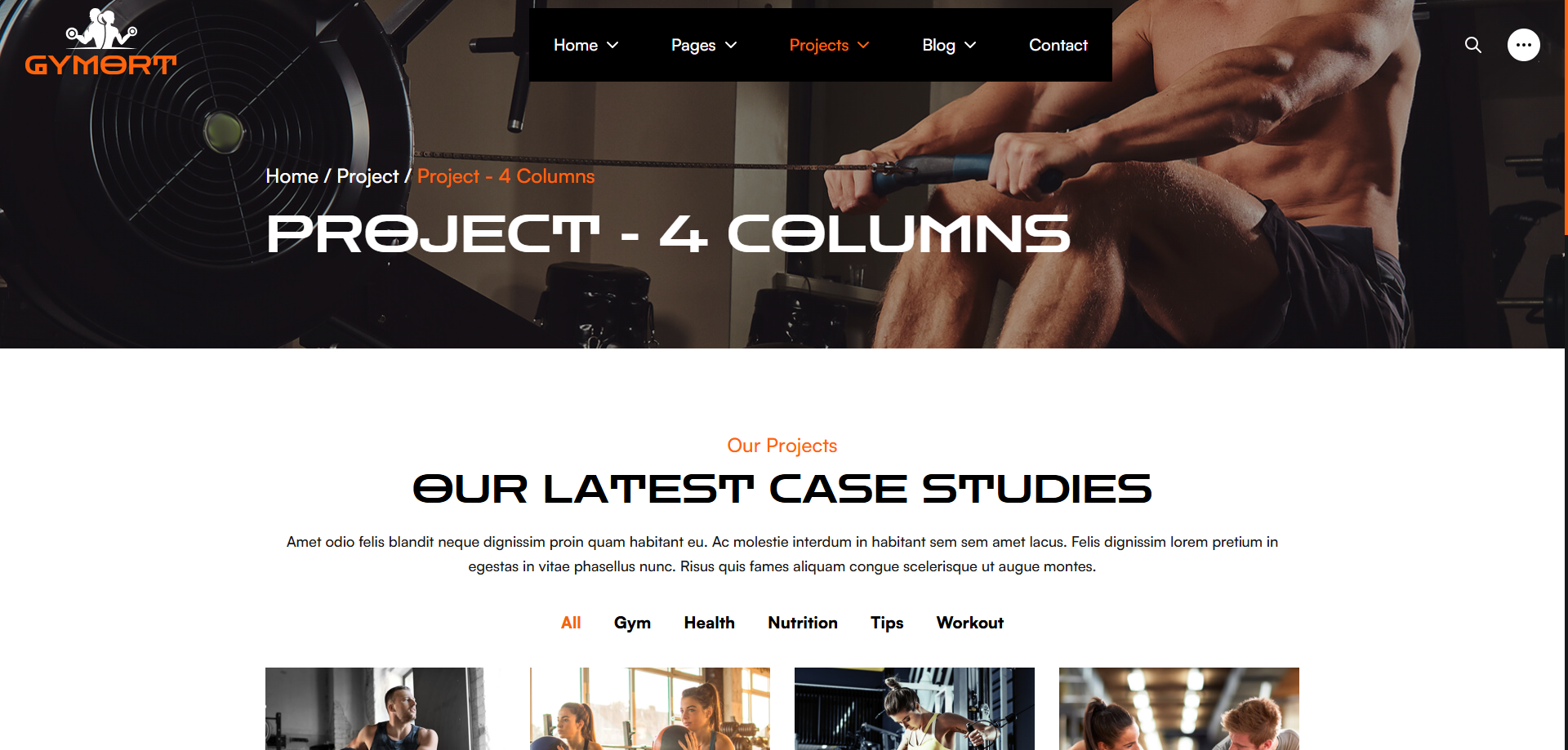 Gym Website Preview