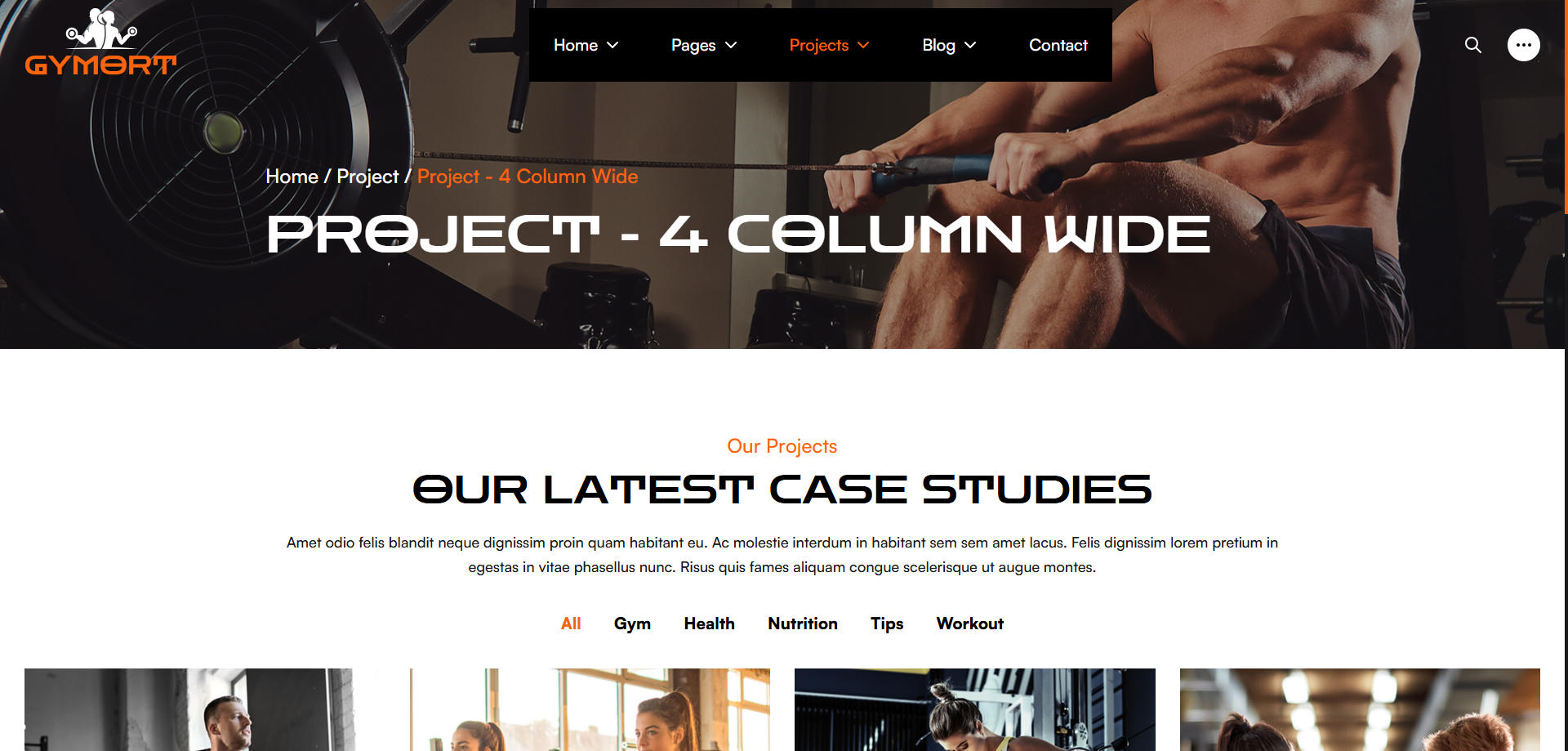 Gym Website Preview