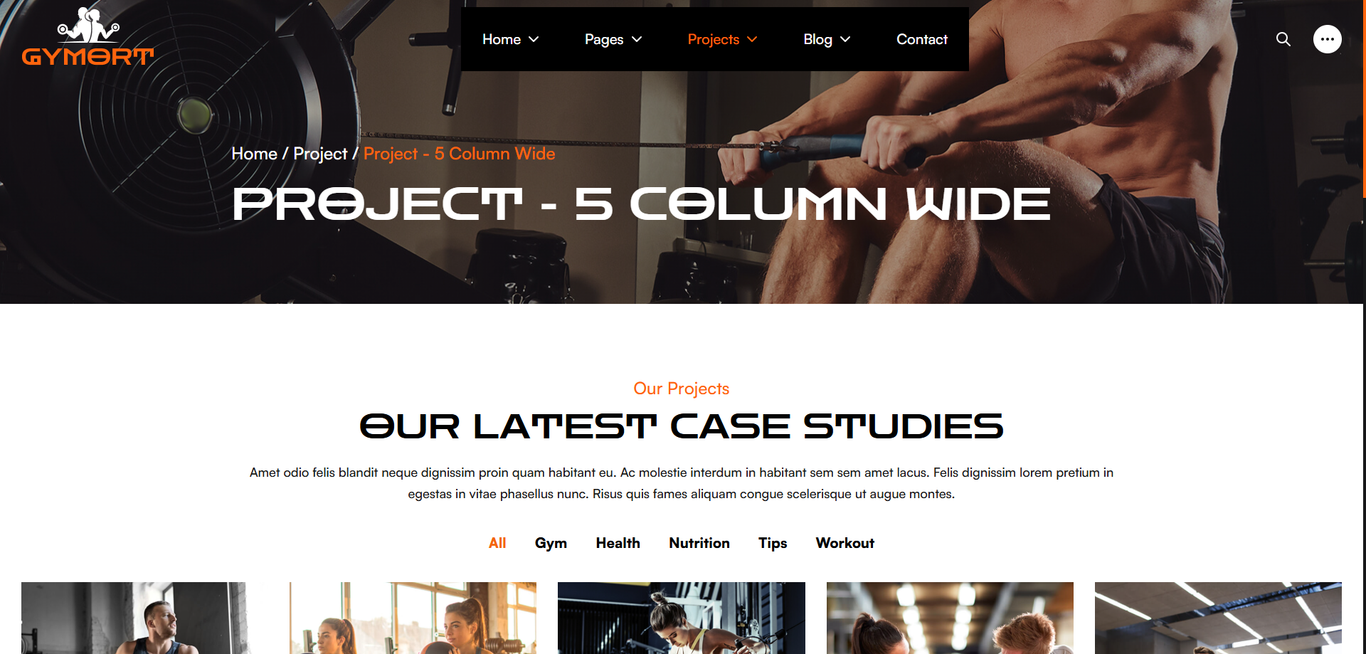 Gym Website Preview