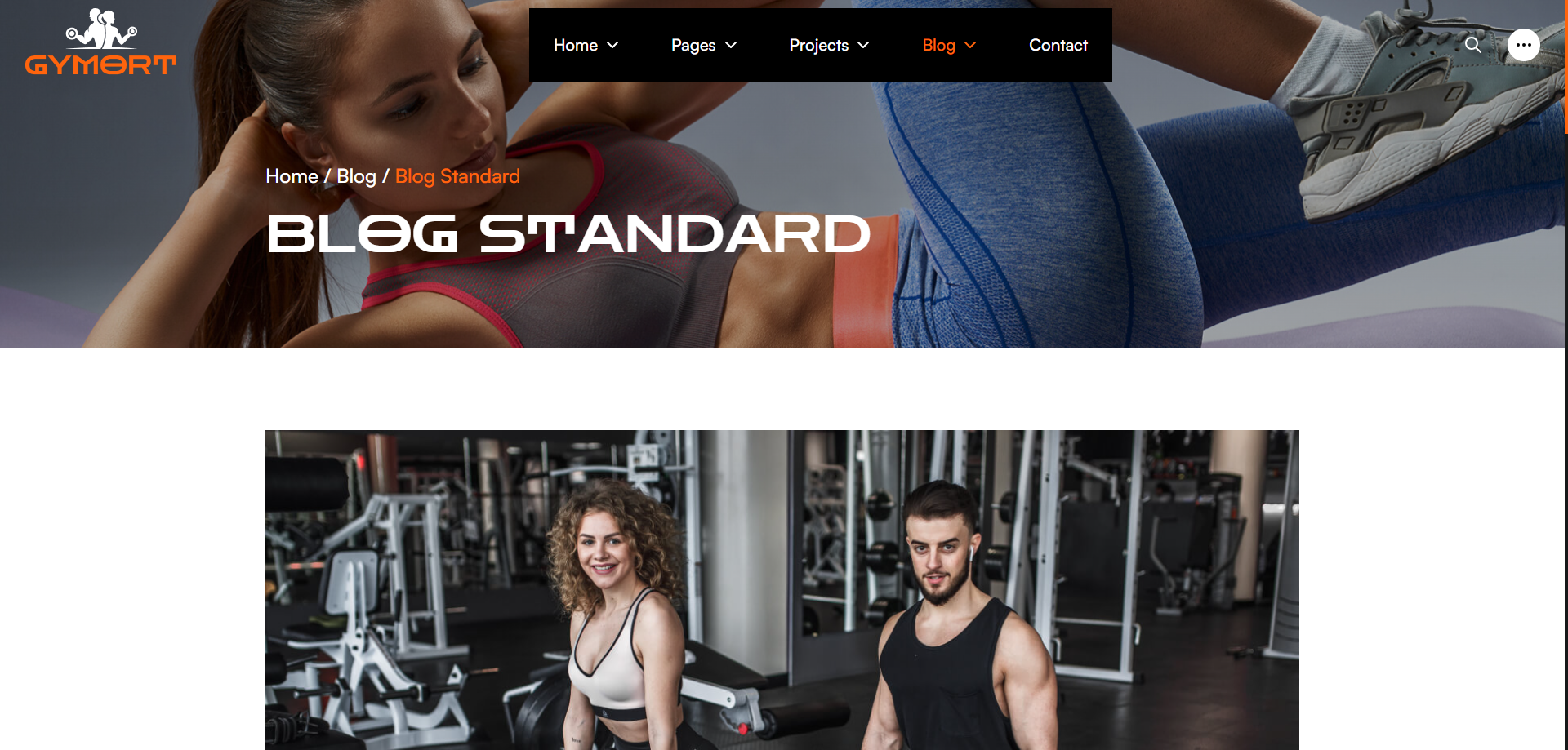 Gym Website Preview