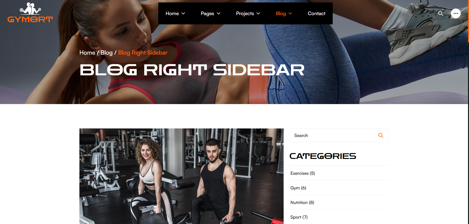 Gym Website Preview