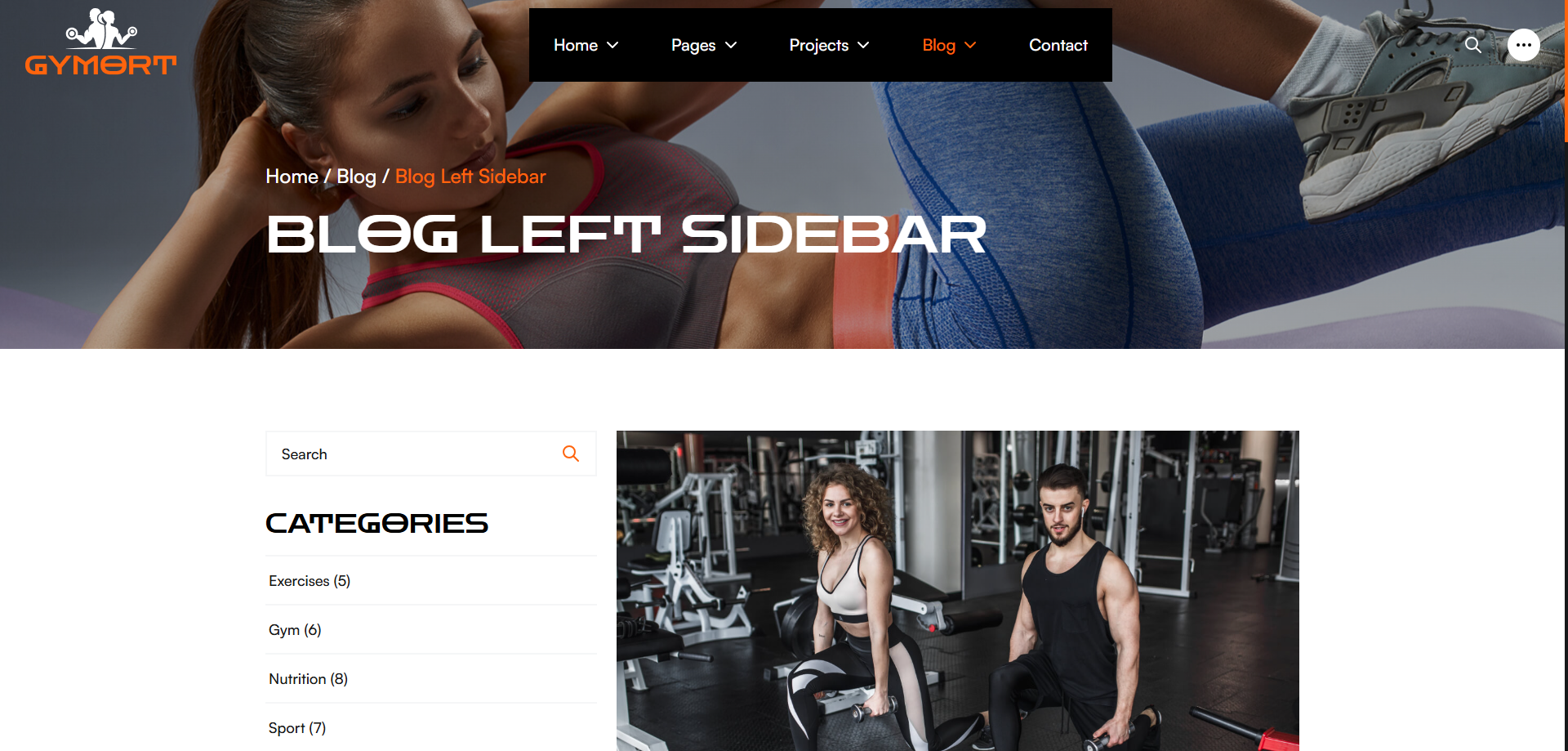 Gym Website Preview