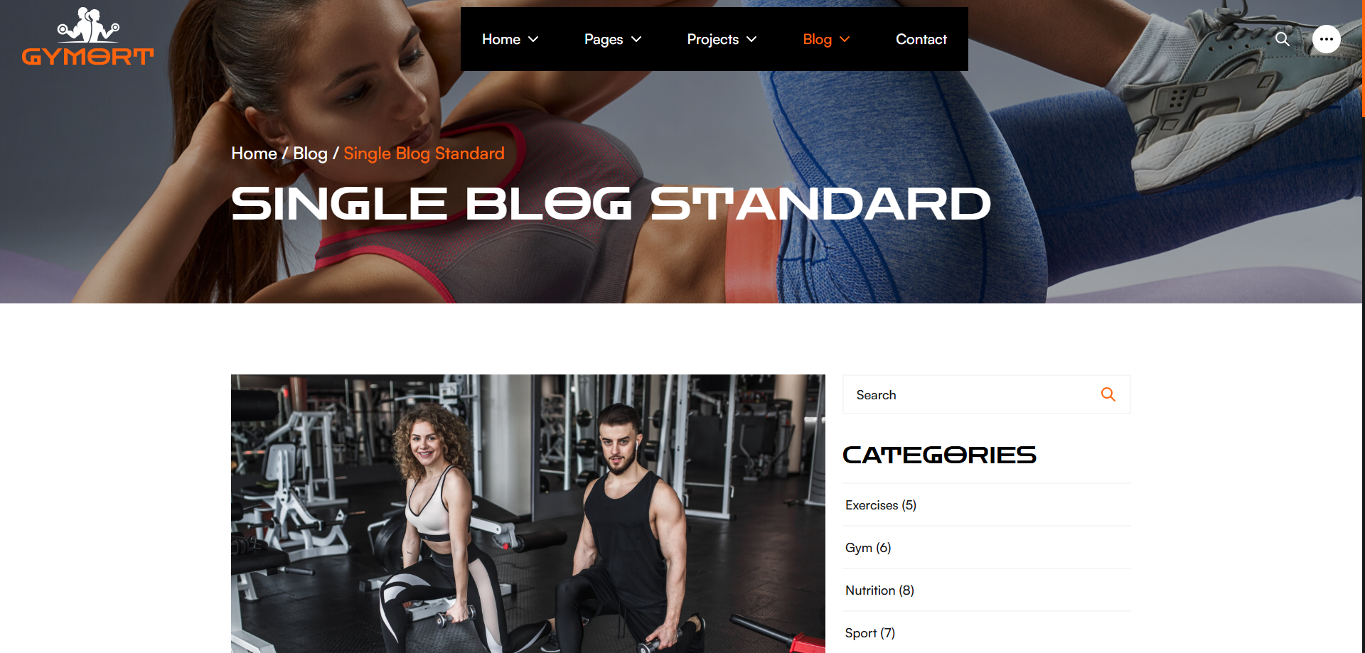 Gym Website Preview