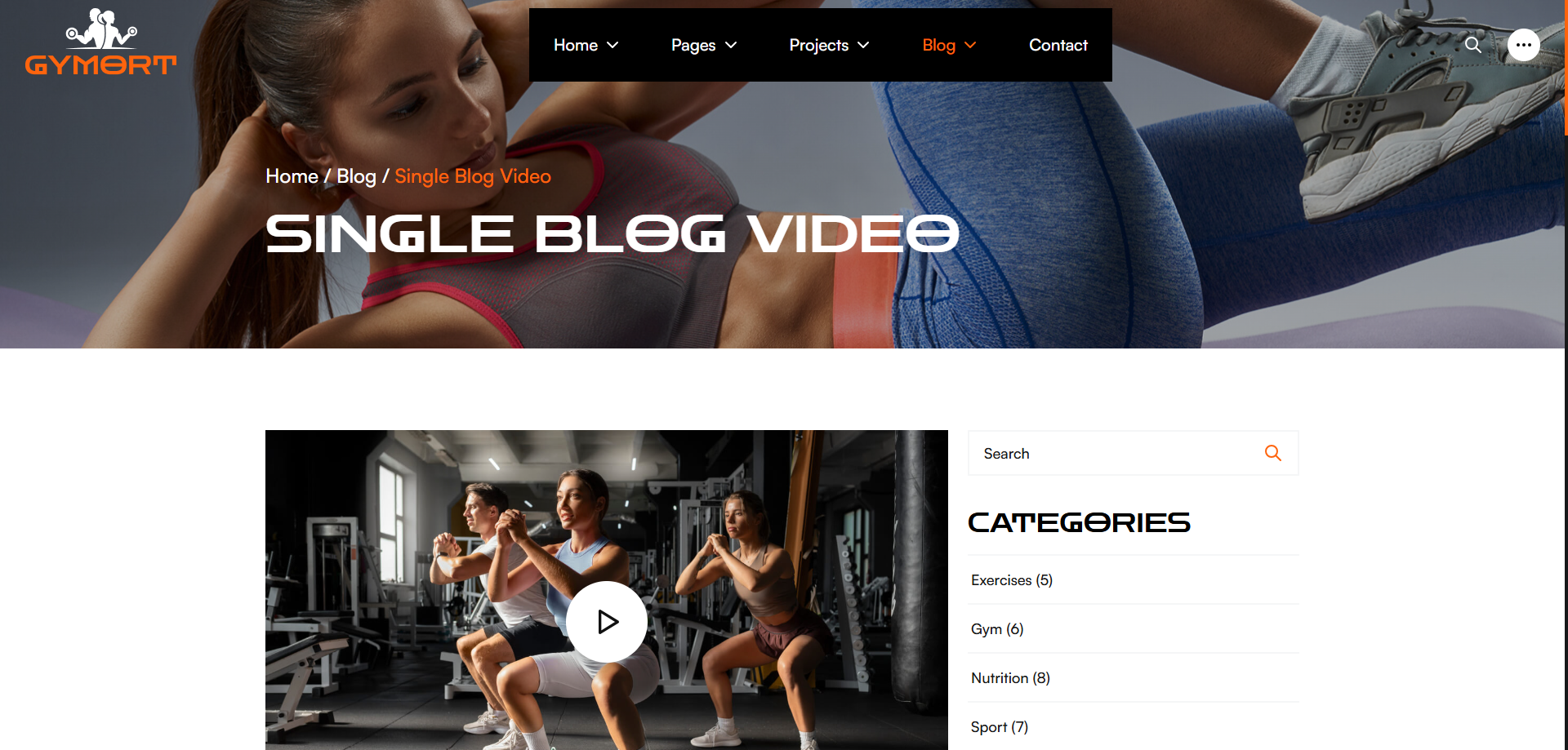 Gym Website Preview