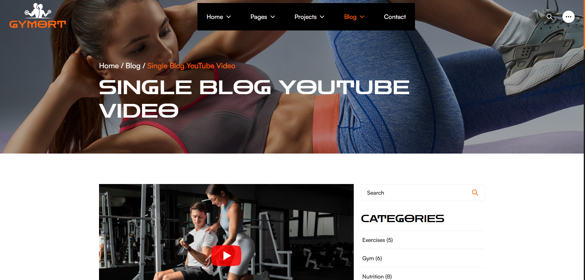 Gym Website Preview