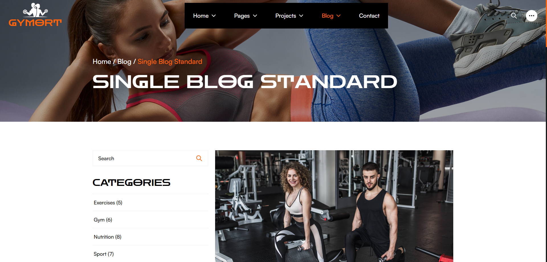 Gym Website Preview