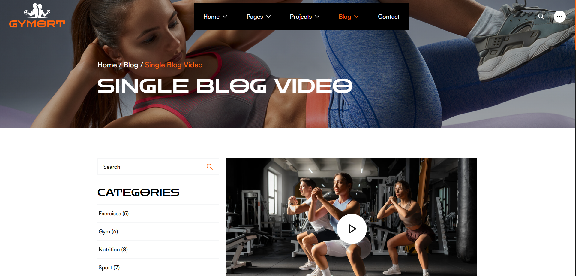 Gym Website Preview