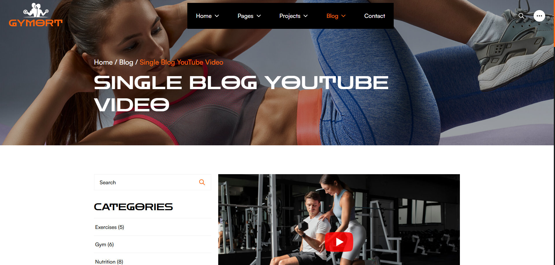 Gym Website Preview