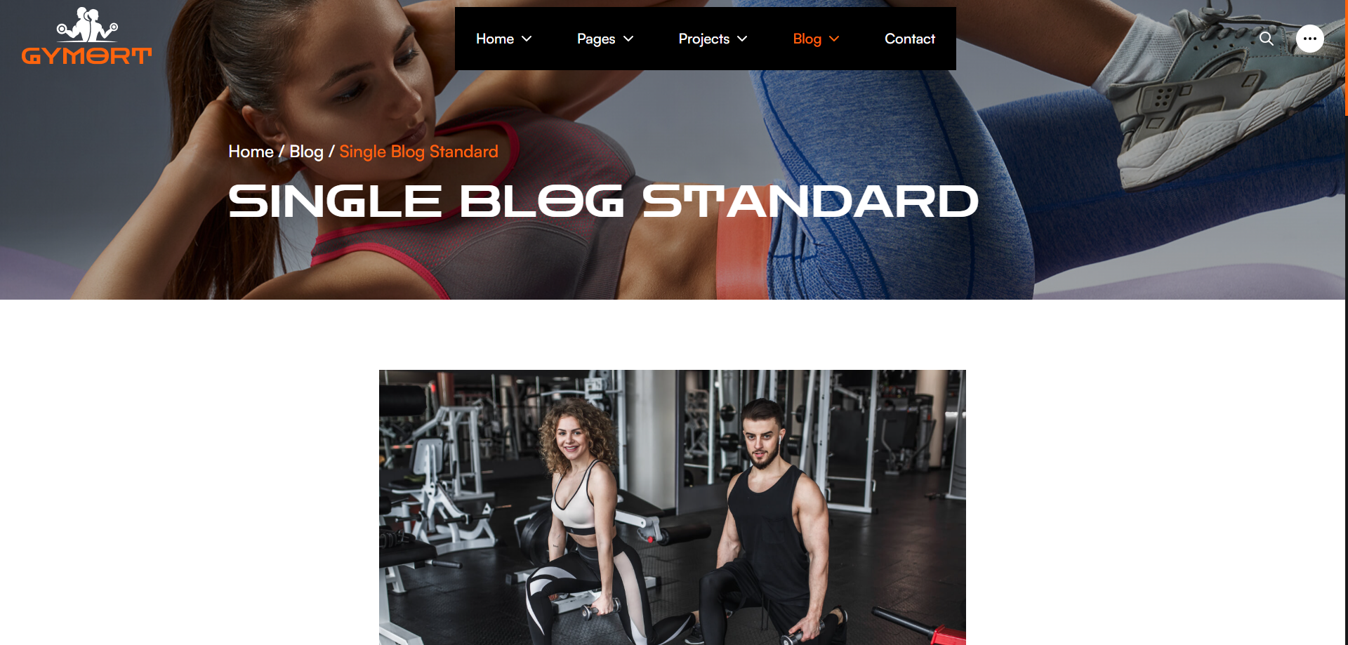 Gym Website Preview