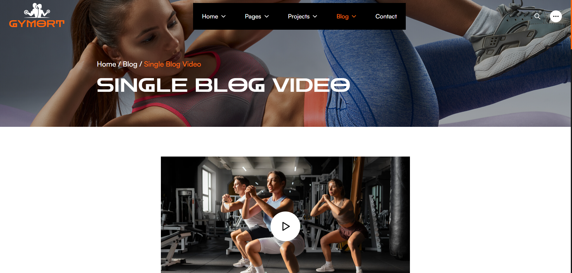 Gym Website Preview