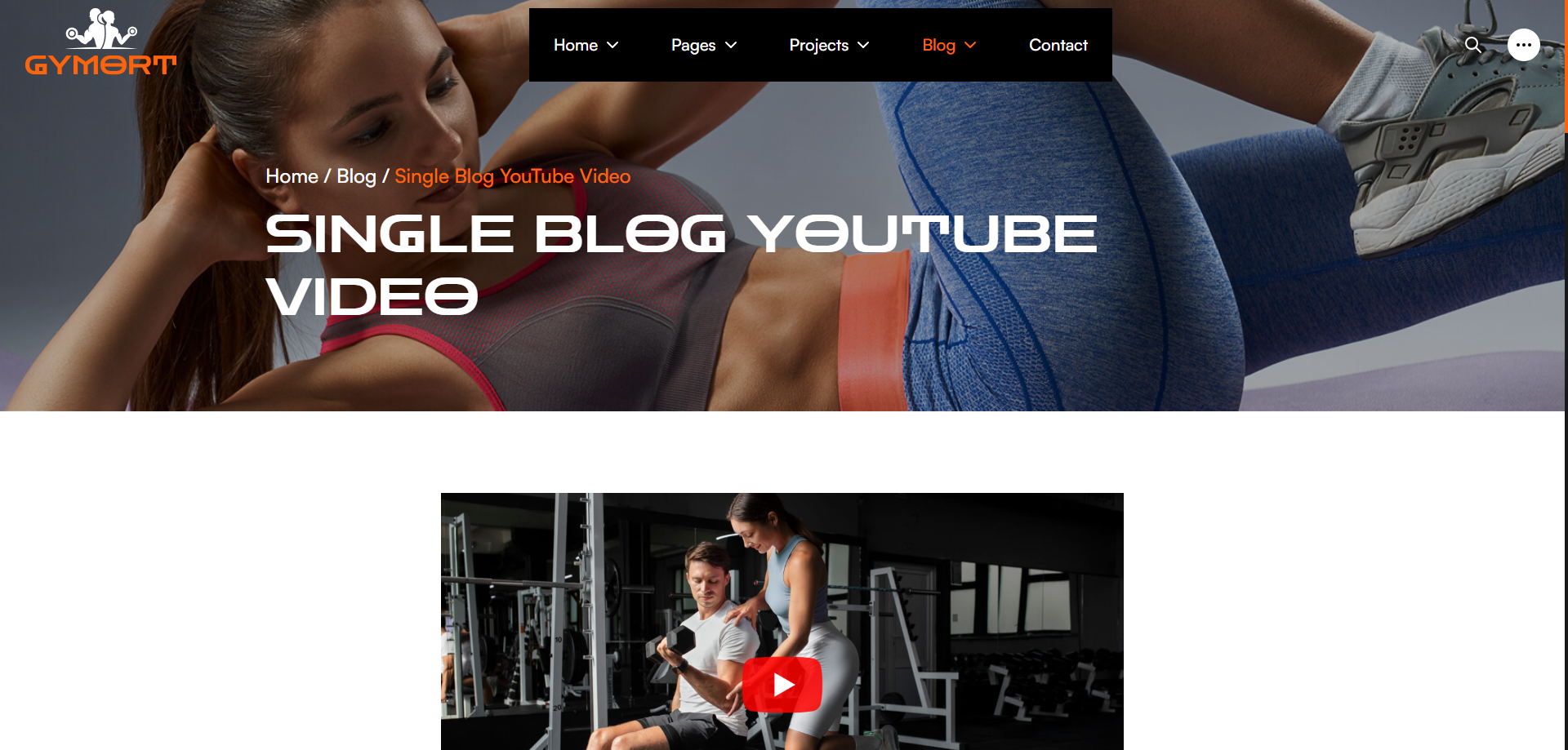 Gym Website Preview