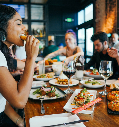 Girl Eating Food