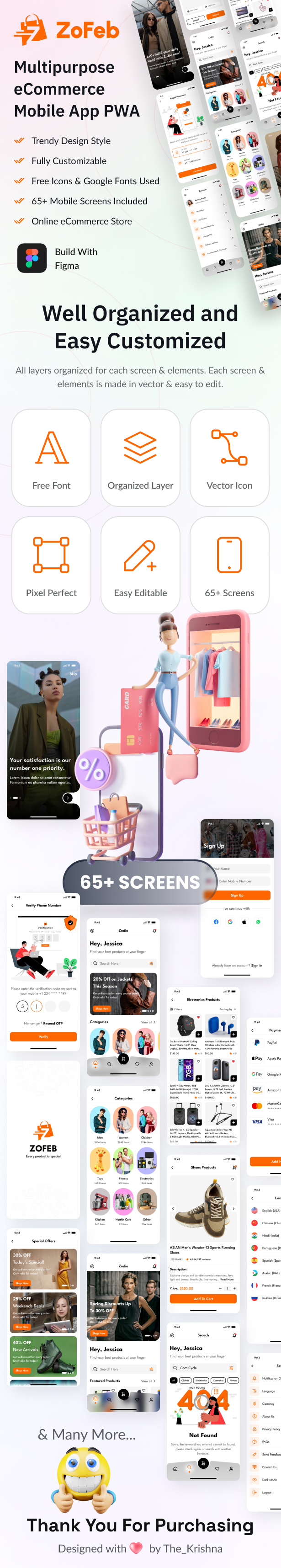 Multipurpose eCommerce Store Mobile App PWA HTML Template - Zodio - 2